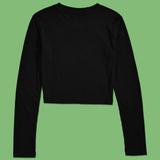 Bat Cropped Long Sleeve Top from SWIXXZ by Maggie Lindemann - Back