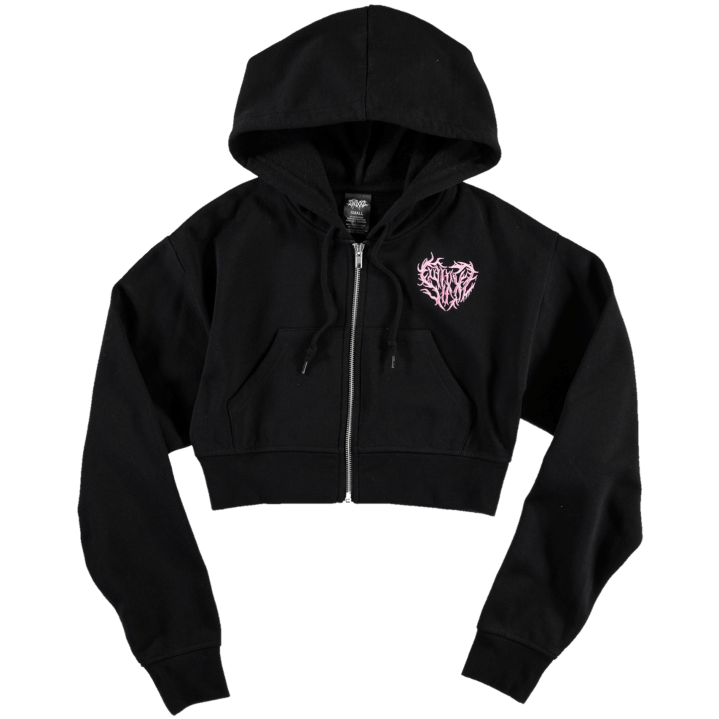 Centipede Crop Zip Hoodie