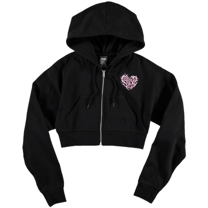 Centipede Crop Zip Hoodie