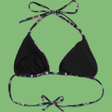 Chrome Triangle Bikini Top from SWIXXZ by Maggie Lindemann - Back