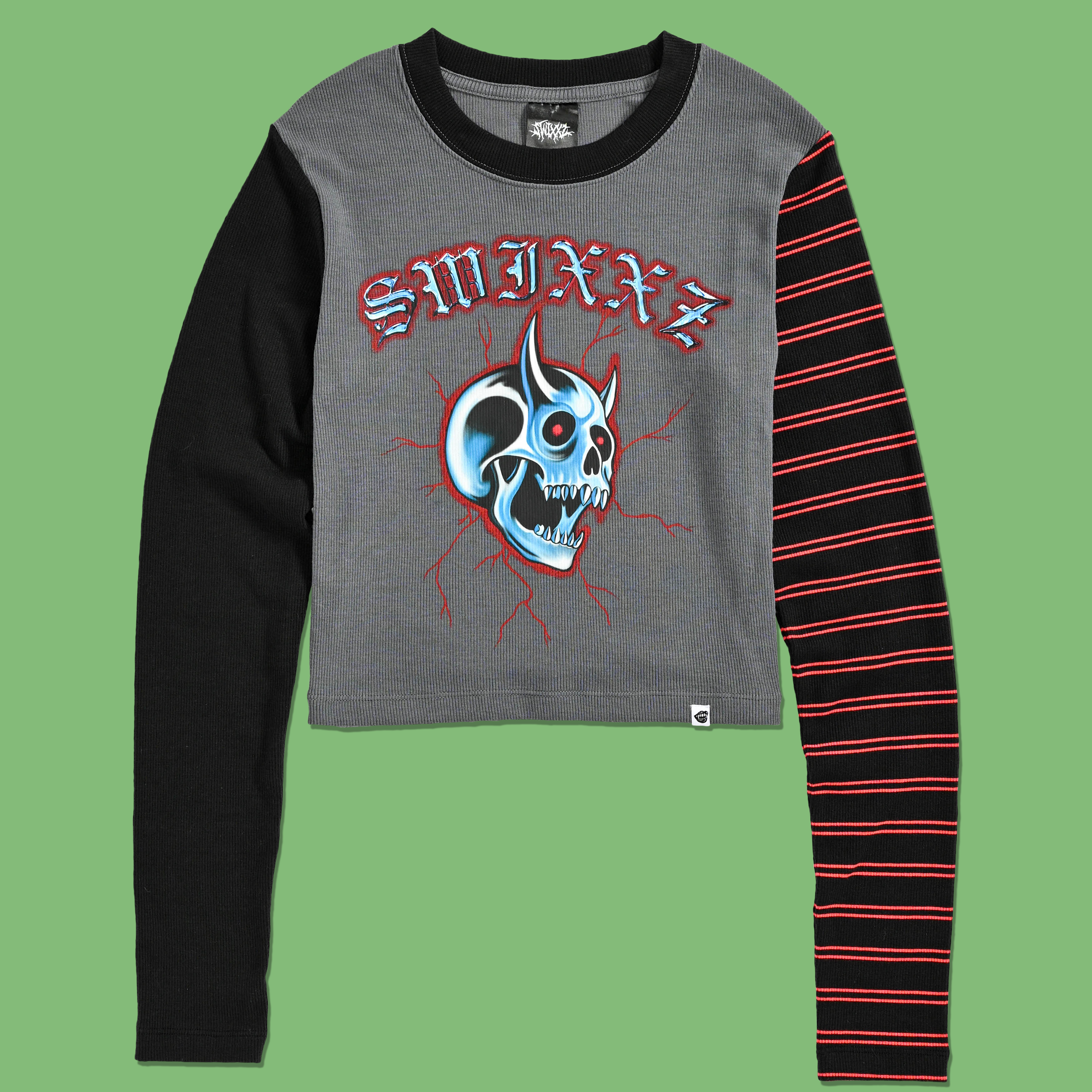 Creepy Chrome Long Sleeve from SWIXXZ by Maggie Lindemann - Front