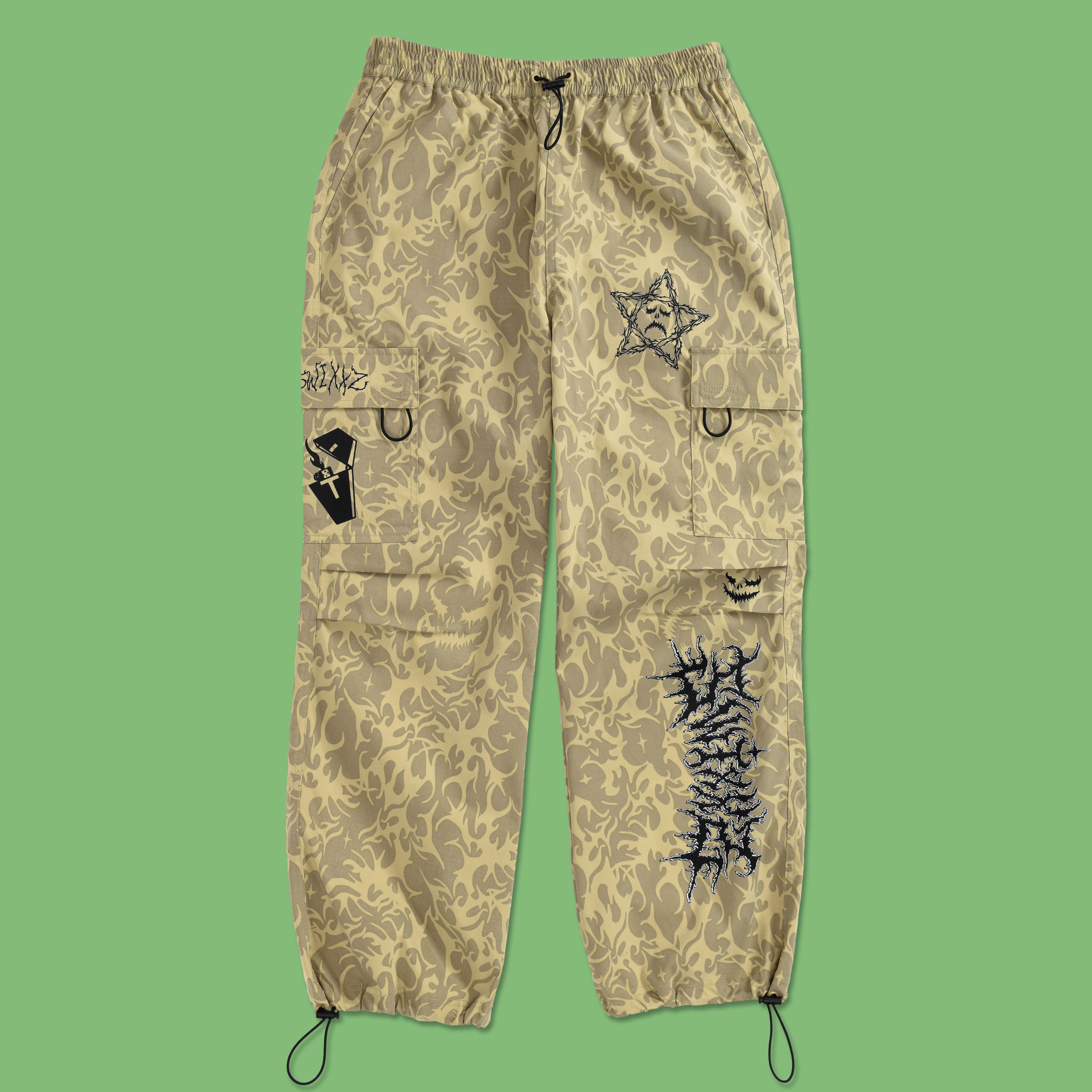 Creepy Parachute Pants from SWIXXZ by Maggie Lindemann - Front