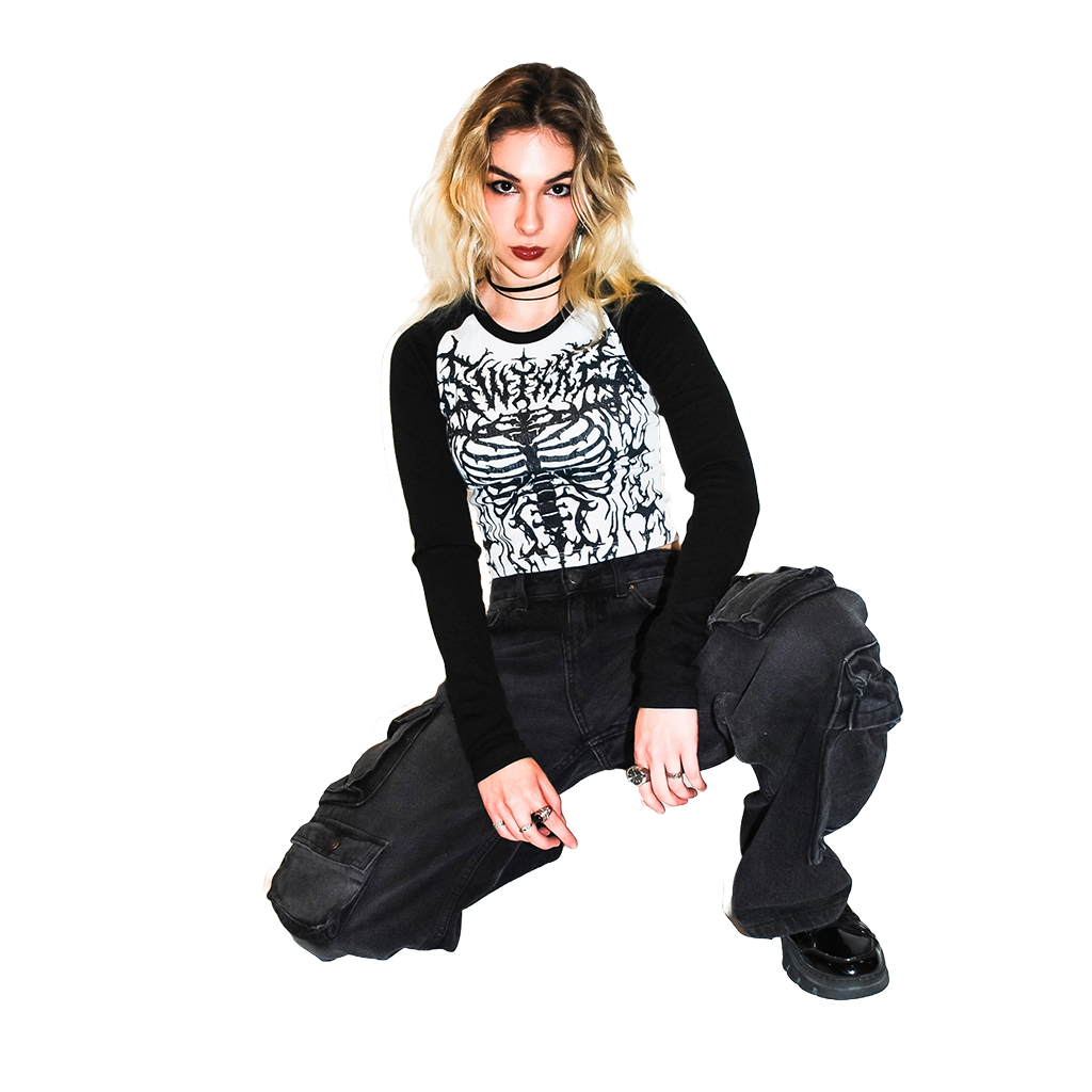Ribs Raglan Long Sleeve