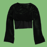 Metal Collage Sweater Top from SWIXXZ by Maggie Lindemann - Back