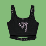 Not Yours Buckle Top from SWIXXZ by Maggie Lindemann - Front