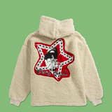Punk Patched Sherpa Pullover from SWIXXZ by Maggie Lindemann - Back