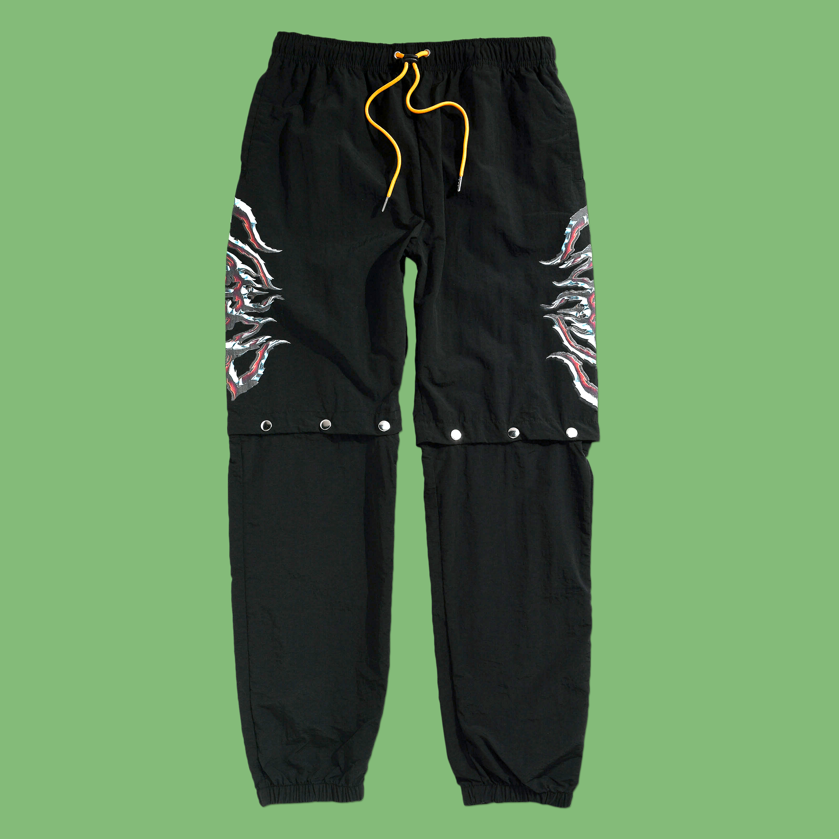 Rustic Metal Joggers from clothing brand SWIXXZ by Maggie Lindemann - Front