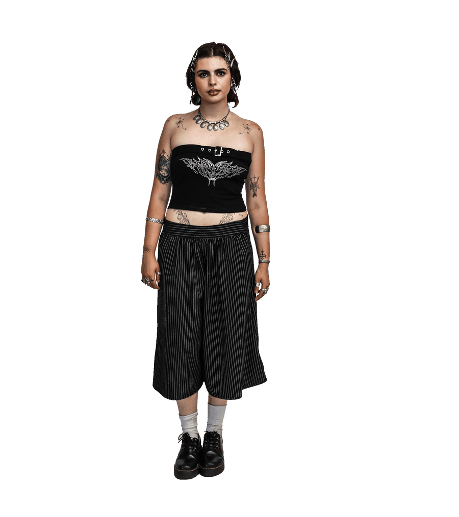 Rhinestone Buckle Tube Top