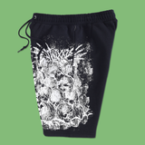 Skull Pile Sweat Shorts from SWIXXZ by Maggie Lindemann - Side