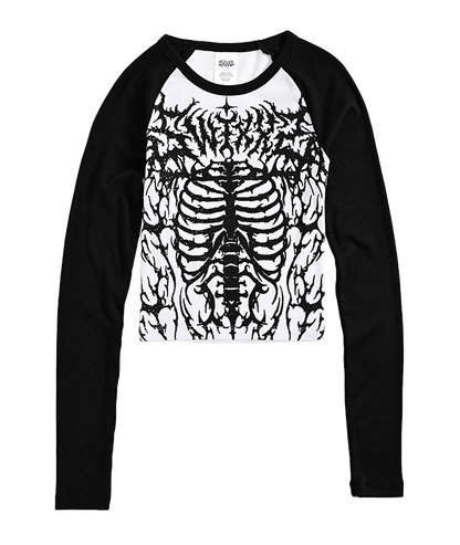 Ribs Raglan Long Sleeve