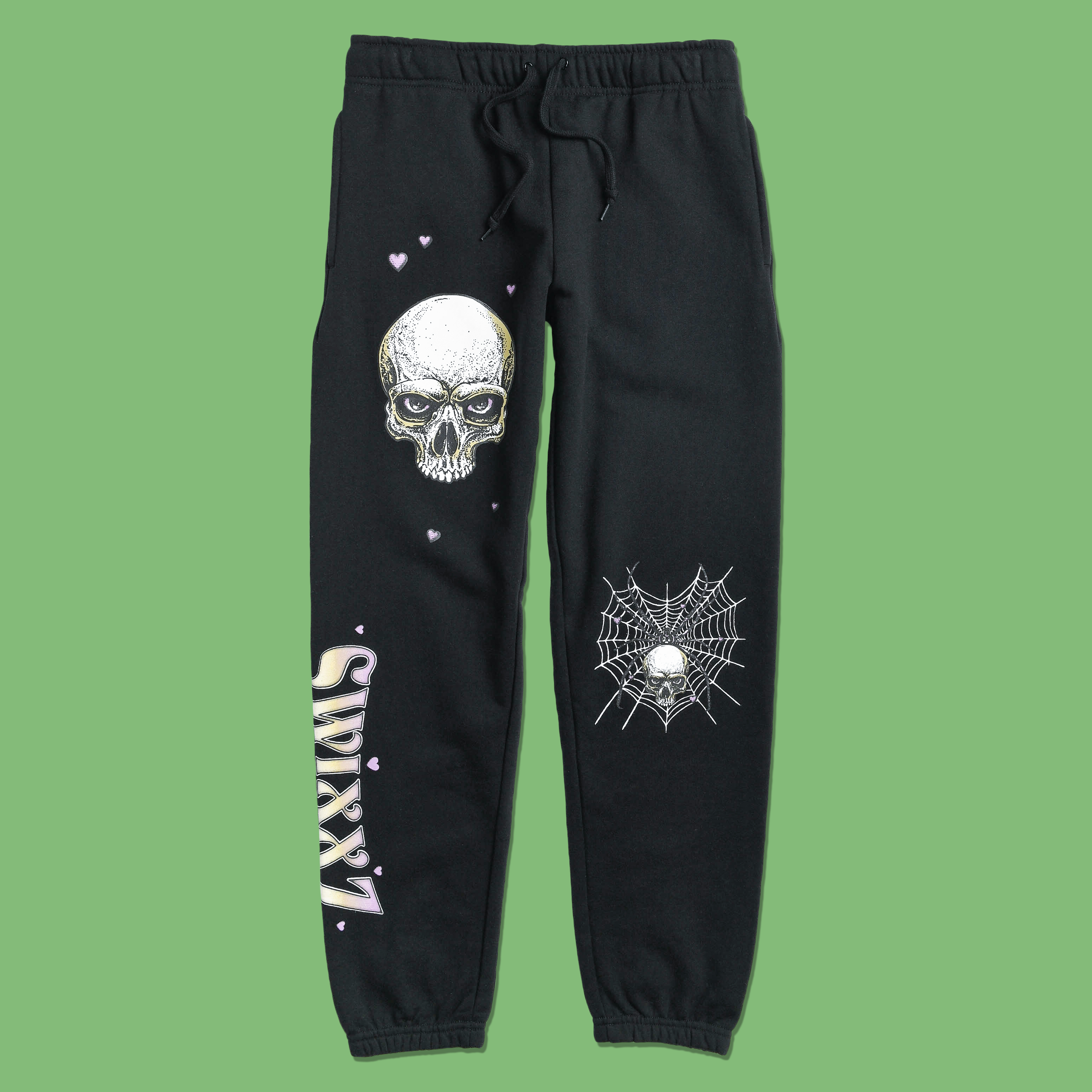 Tangled Skull Black Jogger Sweatpants – SWIXXZ