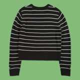 Bat Striped Distressed Sweater from SWIXXZ by Maggie Lindemann - Back