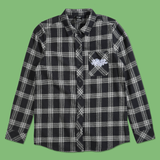 Chrome Black & White Flannel from SWIXXZ by Maggie Lindemann - Front