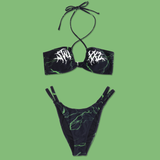 Lightning Wrap Bikini Set from SWIXXZ by Maggie Lindemann - Front