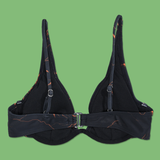 Orange Lightning Triangle Bikini Top from SWIXXZ by Maggie Lindemann - Back