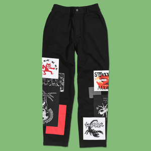 Punk Patched Set Pants from SWIXXZ by Maggie LIndemann - Front
