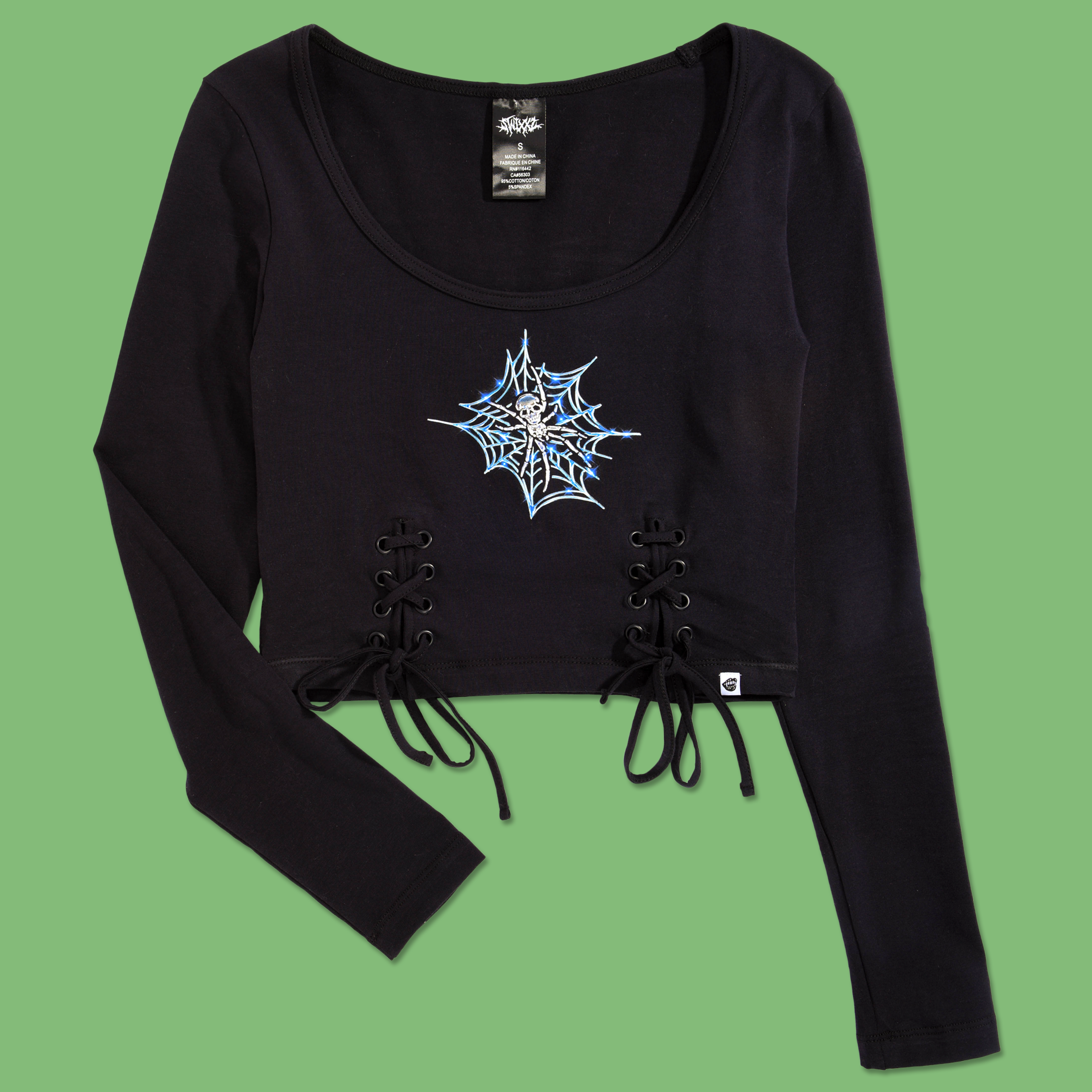 Spider Lace Top from SWIXXZ by Maggie Lindemann - Front