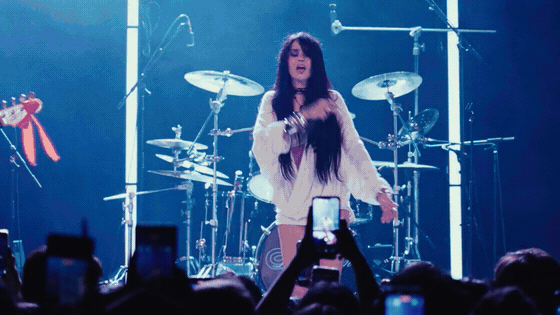 Maggie Lindemann on stage during I Feel Everything