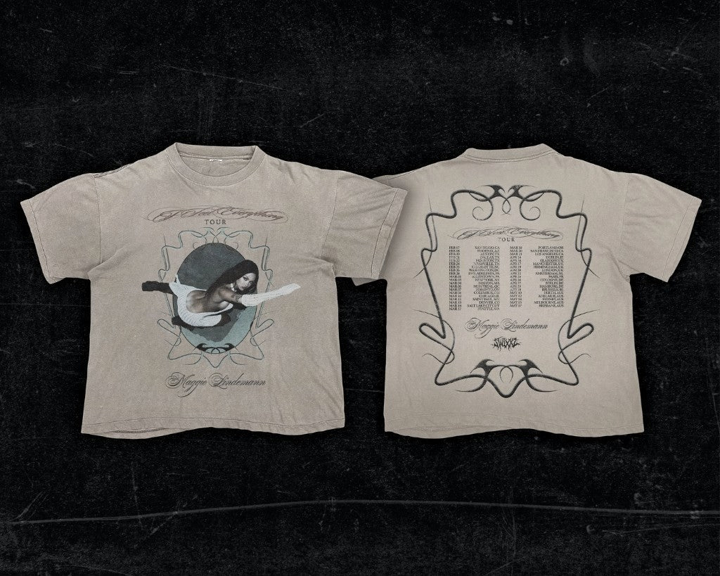 I Feel Everything tour tee, front and back