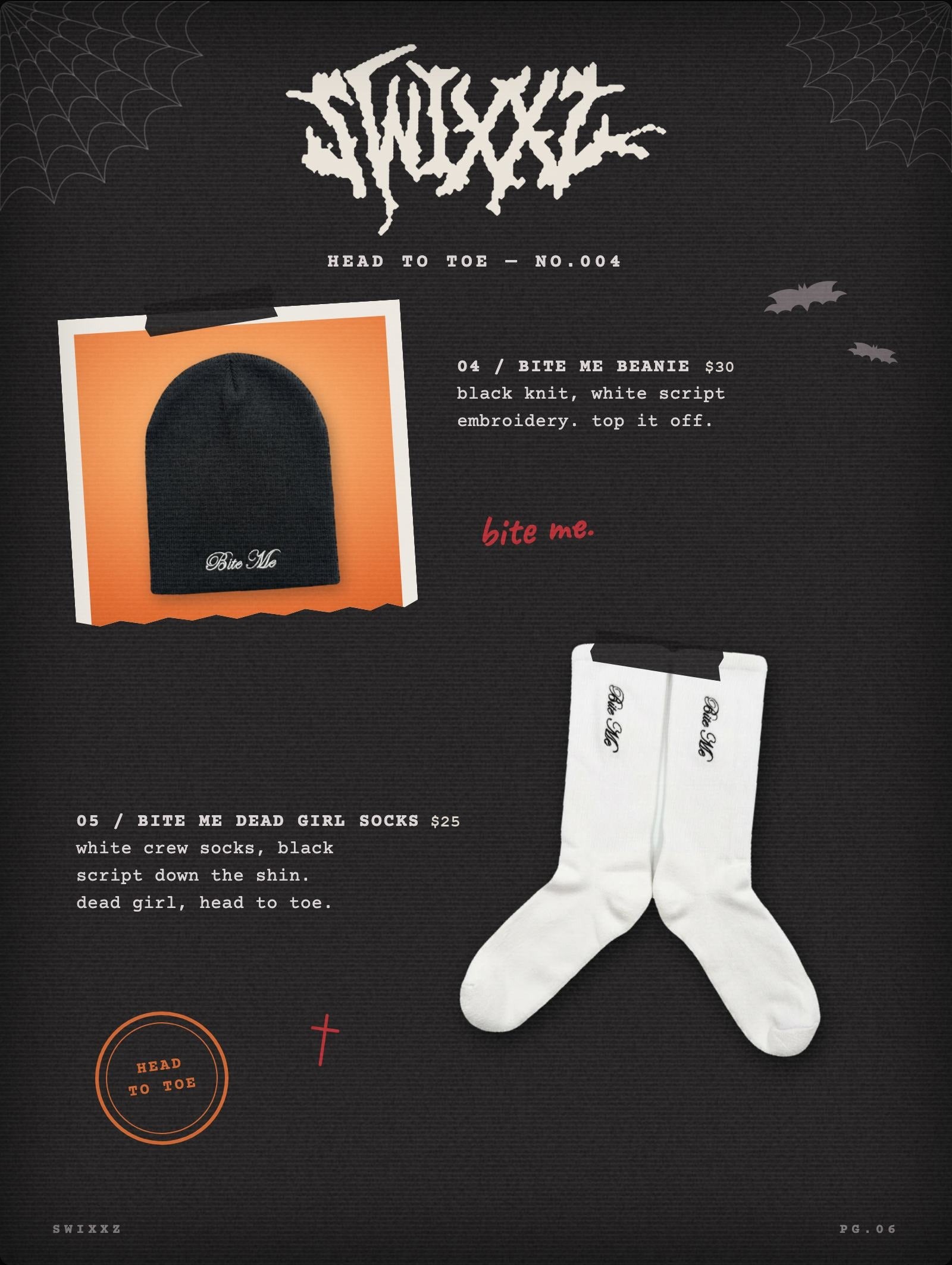 ZMAGAZINE No.004 — Bite Me Beanie and Dead Girl Socks